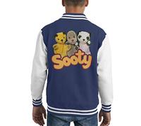 All+Every Sooty Sweep & Soo Kid's Varsity Jacket Navy/White