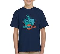 All+Every Space Jam A New Legacy Bugs Sylvester and Porky Pig Kid's T-Shirt Navy Blue