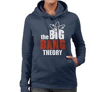 All+Every The Big Bang Theory Classic Logo Women's Hooded Sweatshirt Navy Blue