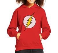 All+Every The Flash Lightning Bolt Logo Kid's Hooded Sweatshirt Red
