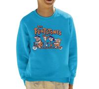 All+Every The Flintstones Tandem Bike Kid's Sweatshirt Sapphire