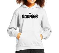 All+Every The Goonies Classic Text Logo Kid's Hooded Sweatshirt White