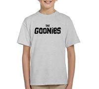 All+Every The Goonies Classic Text Logo Kid's T-Shirt Heather Grey