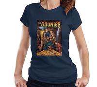 All+Every The Goonies Treasure Scene Women's T-Shirt Navy Blue