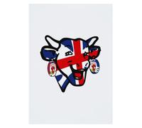 All+Every The Laughing Cow Union Jack Pop Art A3 Print