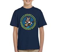 All+Every The Magic Roundabout Dylan Appreciation Society Kid's T-Shirt Navy Blue
