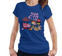All+Every The Magic Roundabout Retro Cartoon Style Women's T-Shirt Royal Blue