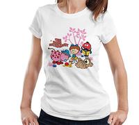 All+Every The Magic Roundabout Retro Cartoon Style Women's T-Shirt White