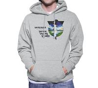 All+Every The Man Who Fell to Earth David Bowie Men's Hooded Sweatshirt Heather Grey