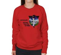 All+Every The Man Who Fell to Earth David Bowie Women's Sweatshirt Red