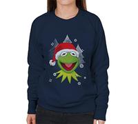 All+Every The Muppets Kermit The Frog Santa Hat Christmas Women's Sweatshirt