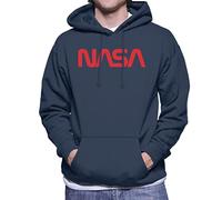 All+Every The NASA Logo 1975-1992 Men's Hooded Sweatshirt Navy Blue