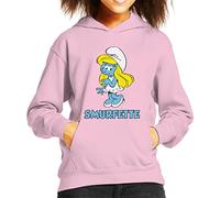 All+Every The Smurfs Smurfette Kid's Hooded Sweatshirt Light Pink