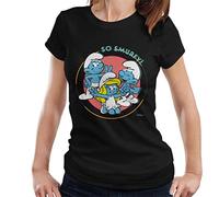 All+Every The Smurfs So Smurfy Women's T-Shirt Black