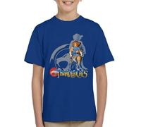 All+Every Thundercats Character Montage Kid's T-Shirt Royal Blue