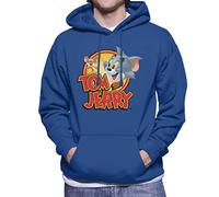 All+Every Tom and Jerry Opening Title Men's Hooded Sweatshirt Royal Blue