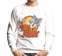 All+Every Tom and Jerry Opening Title Men's Sweatshirt White
