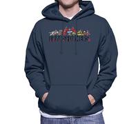 All+Every Transformers Autobots Line Up Men's Hooded Sweatshirt Navy Blue