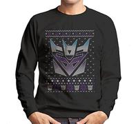 All+Every Transformers Christmas Decepticon Crest Men's Sweatshirt Black