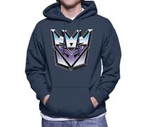 All+Every Transformers Decepticon Classic Logo Men's Hooded Sweatshirt Navy Blue