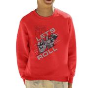 All+Every Transformers Lets Roll Kid's Sweatshirt Red