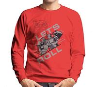 All+Every Transformers Lets Roll Men's Sweatshirt Red