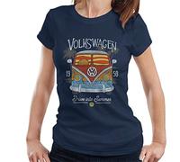 All+Every Volkswagen Drive Into Summer Women's T-Shirt Navy Blue