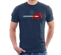 All+Every Volkswagen Golf GTI History Men's T-Shirt Navy Blue