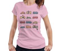 All+Every Volkswagen Vans and Beetles Women's T-Shirt Light Pink
