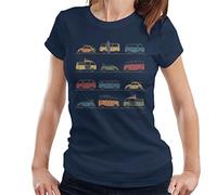 All+Every Volkswagen Vans and Beetles Women's T-Shirt Navy Blue