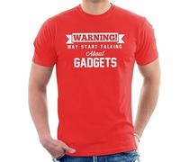 All+Every Warning May Start Talking About Gadgets Men's T-Shirt Red
