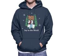 All+Every We Bare Bears Christmas Joy To The World Men's Hooded Sweatshirt