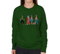 All+Every Where's Wally Characters Walking Women's Sweatshirt