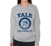 All+Every Yale University Y Shield Outline Women's Sweatshirt Heather Grey