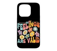 All Feelings Are Valid Counselor Mental Health Awareness Case for iPhone 15 Pro