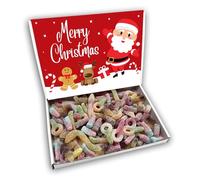 All Fizzy Sweets Merry Christmas Sweets Gift Box Hamper (SANTA RED FRONT)