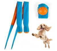 ALL FOR PAWS 2-Pack Dog Ball Toy with Tail, Interactive Throw & Catch Toy for Medium & Large Dogs, Rubber Ball with Nylon Tail for Exercise & Boredom Relief