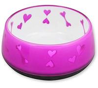 All For Paws Anti Slip Pink Hearts Dog Bowl - Large
