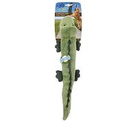 ALL FOR PAWS AFP3407 Crackling Crocodile Stretchy Flex Dog Plush Toy