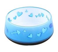 All For Paws Anti Slip Cat Bowl Blue Fish