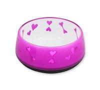 All For Paws Anti Slip Dog Bowl Pink Hearts Small - 30681