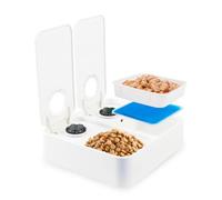 All for Paws Automatic Cat Feeder 2 Meal Dog Feeder, Dry and Wet Food Dispenser with 48-Hour Timer, Ice Pack Included, Dishwasher Safe Pet Feeder for Dogs