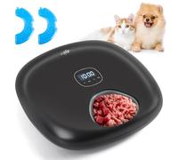 ALL FOR PAWS Automatic Cat Feeder Cordless Automatic Cat Food Dispenser for Wet and Dry Food with 2 Ice Packs Rechargeable Auto Feeder 6 Meal with Programmable Timer Low Battery Indicator,