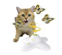 ALL FOR PAWS Cat Butterfly Toy - Interactive, 360° Rotating, Automatic Self Playing Teaser (Shiny Butterfly)