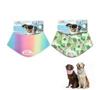 ALL FOR PAWS Chill Out 2PCS Dog Ice Bandana, Instant Cooling Bandana for Dogs, Dog Cooling Neck Wrap, Breathable Scarf Dog Cat Ice Collar for Summer, Neck Girth 53-62cm/20.8-24.4 Inch(Extra Large)