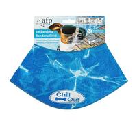 All For Paws Chill Out Dog Cooling Bandana, Medium | Stylish Water Splash Design, Soak in Water to Cool, Velcro Fastening, Hand Wash