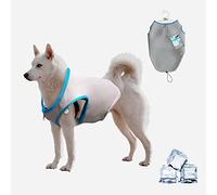 ALL FOR PAWS Dog Cooling Vest, Dog Cooling Coat, Multi-Layer Cooling Jacket for Dogs, Dog Ice-Cooling Coats, Dog Cooling Vest With Adjustable Drawstring for Outdoor Hunting Training and Camping (L)