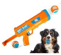 ALL FOR PAWS Dog Tennis Ball Launcher, Dog Tennis Ball Blaster with 3 Balls for Small, Medium & Large Dogs, Great for Fetch, Hands-Free Reload, Launches Up to 45 ft