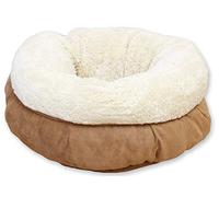 All For Paws Donut Soft Plush Cat Bed | Eco Friendly Polyfill, Micro Suede Underside, For Cuddling