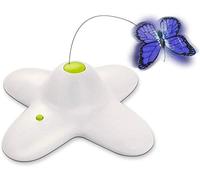 ALL FOR PAWS Interactive Cat Butterfly Toy with Two Replacement Flashing Butterflies Toy (Butterfly)